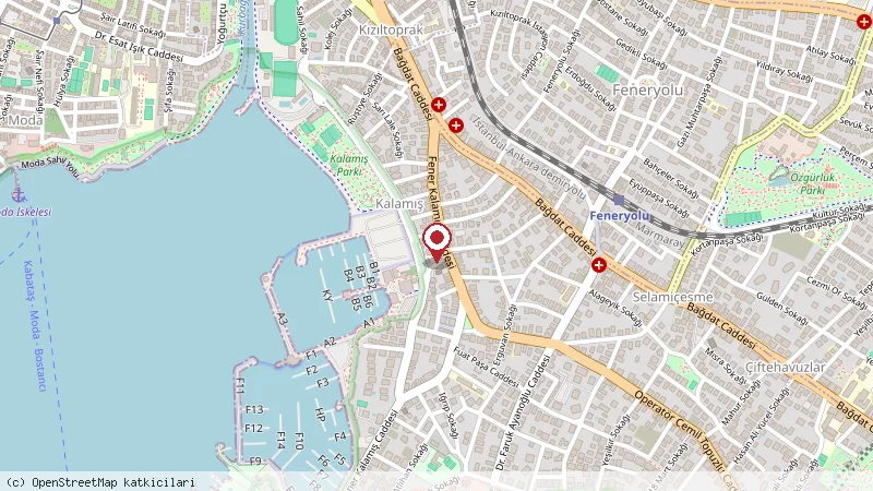 Wyndham Grand Istanbul Kalamis Marina Hotel konumunu gösteren harita