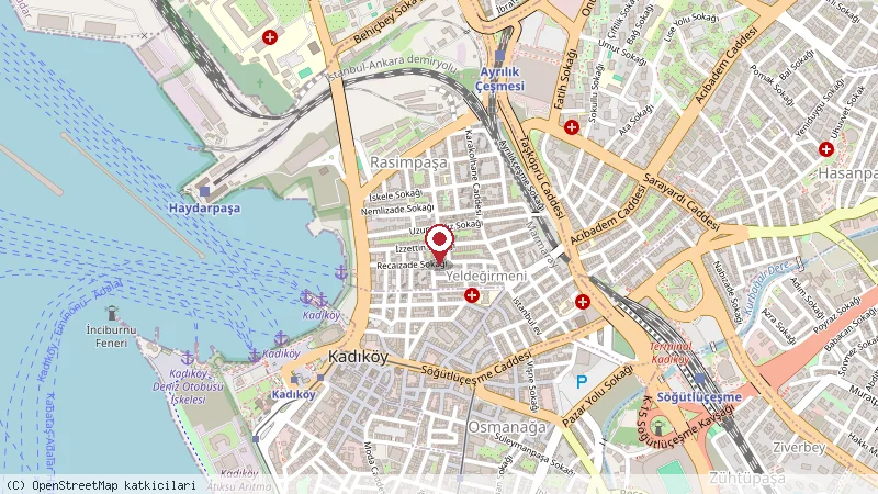 Yolo Hostel konumunu gösteren harita