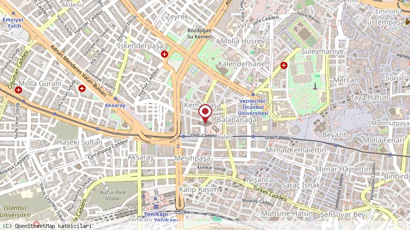 Zagreb Hotel konumunu gösteren harita